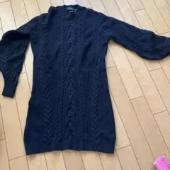 POLO RALPH LAUREN ネイビー ケーブルニットワンピース XS