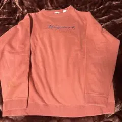 90s ヴィンテージスウェット 古着　スーベニア　サーモンピンク　裏起毛