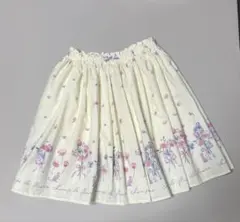 エニィファム　花柄　クリーム色　スカパン140cmのサムネイル
