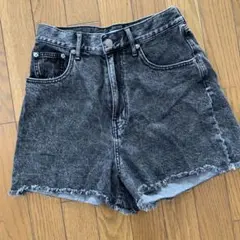 WEGO デニムショートパンツ ブラック L