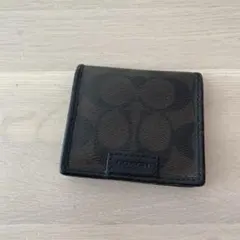 COACH コインケース　財布 ダークブラウン
