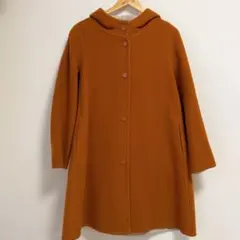 45rpm／45r ダッフルコート オレンジ ウール サイズ2 - メルカリ