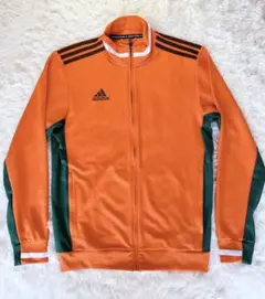 adidas トラックジャケット オレンジ M相当　90s風　レトロ　ストリート