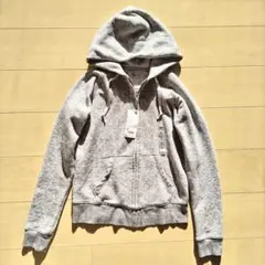 新品 ユニクロ UNIQLO グレー (M) パーカー レディース スウェット