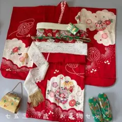 M ari様専用です。七五三 三歳正絹着物被布セット - メルカリ