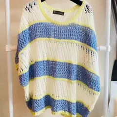 セシルマクビー　CECIL McBEE　かぎ編みニット　ドルマン　トップス　女性のサムネイル