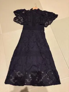 パーティドレス　ブラックレース