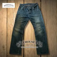 warehouse セコハン ダメージ加工ブルーデニム 38 - メルカリ