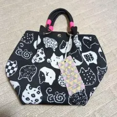 D.KELLY ニットパラコードバッグ 猫柄