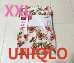 新品タグ付きユニクロレディース●レーヨンリラコパンツルームウェア●ホワイトXXLのサムネイル