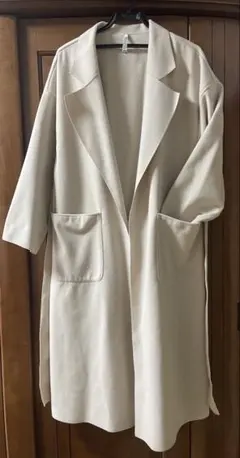 お値下げ♡白 ロングコート 美品 絶対カワイイ♡
