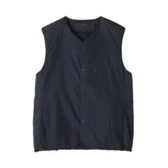 無印良品　軽量ダウン　ポケッタブル　ノーカラーベスト