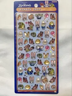 ボンボンドロップシール　ミニ　ズートピア　ボンドロ　ディズニー　正規品