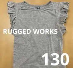 SALE130★RUGGED WORKS フリル半袖シャツ グレーのサムネイル