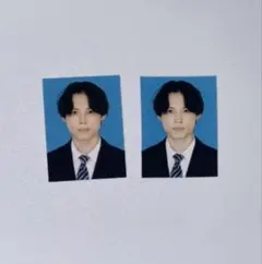 松村北斗SixTONES 名刺風 厚紙 デタカ トレカ証明写真【メルカリ便