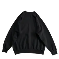 80s USA製 無地 スウェット 黒 ラグランスリーブ ブラック ビッグサイズ