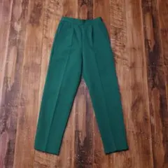 タックテーパードパンツ きれいめ カジュアル レディース M グリーン RD17
