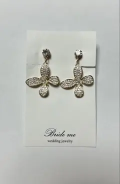 Bride meブライダルイヤリング　ゴールド