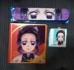 鬼滅の刃 柱展 ブレス、オーロラチャーム、色紙　胡蝶しのぶ