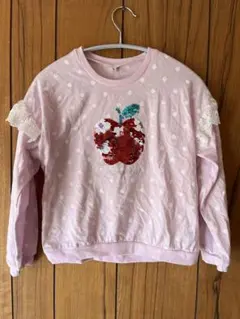 ロンT カットソー　りんご　130