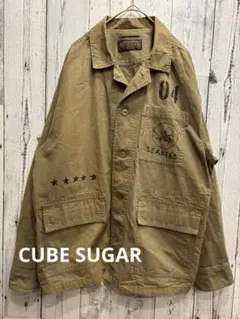 ♠️ CUBE SUGAR キューブシュガー　ワークウェア　長袖　ミリタリーシャツのサムネイル