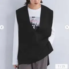 green label relaxing DEEP Vネックニット ベスト