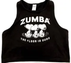 美品❣️アメリカ直輸入ZUMBA jwi購入PEANUTSショートタンクトップ/Mのサムネイル