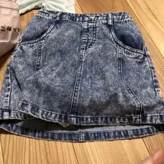 ピンクラテデニムスカート