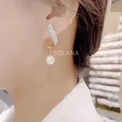 11　豪華パールピアス　結婚式　入学式　入園式　パーティ　二次会　卒業式　卒園式