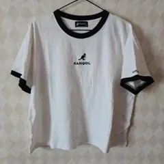 KANGOL ロゴ入り ホワイトTシャツ 半袖