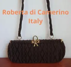 お値下げ！美品 ROBERTA DI CAMERINO ブラウンショルダーバッグ