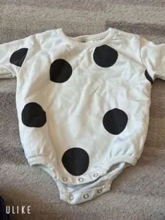 水玉模様ロンパース 1-3M