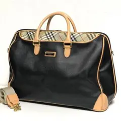 ✨希少 美品✨ BURBERRY GOLF レザー ボストンバッグ 旅行 出張