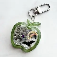 No.046 不気味なGREEN APPLE シェイカーキーホルダー