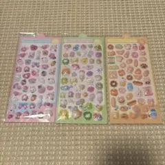 シール ぷっくりシール 3つセット