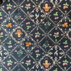 アイシングキューブ　ネイビー　ユキエモン　yukiemon ローン生地　廃盤