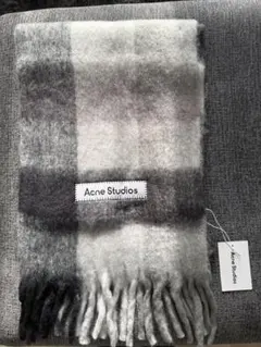 【新品♡未着用】Acne Studios チェック柄マフラー 黒