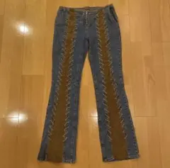 フレアパンツ　フレアデニム　vintage 古着　ウエスタン　levi's