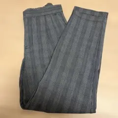 レプシム　チェック柄テーパードパンツ　L