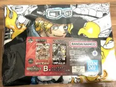 一番くじ　ワンピース　カードゲーム　B賞 カードデザインブランケット サボ