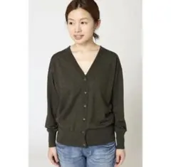 IENA ALBA Vネックカーディガン