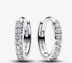 PANDORA ピアス スパークリング ハギー フープ シルバー ピアスのサムネイル