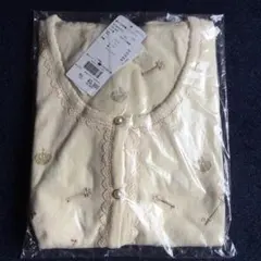 新品タグ付　アクシーズファム　鍵＆王冠刺繍ニットカーディガン　キナリ