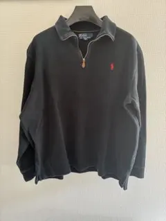 ポロラルフローレン XL ブラック ハーフジップニット