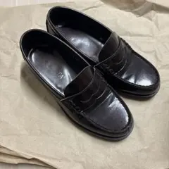 HARUTA ローファー 合皮 ジャマイカ ブラウン 23.5cm