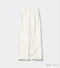 新品タグ付き　ユニクロ　ドレープデニムタックパンツ　M