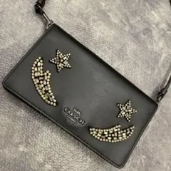 COACH ブラック フラグメントケース 星月装飾