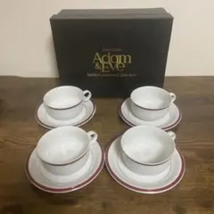 Adam＆Eve ケーキ皿　& ティーカップセット