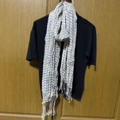美品⭐︎Leilian ストール シルク混 ウェーブ柄のサムネイル