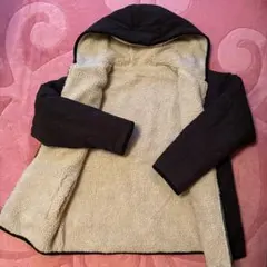 リバーシブル裏ボアフード付きジャンパー